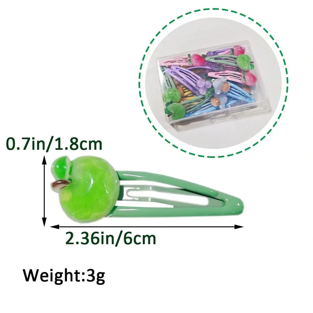 Fruit Hairpins, Cute Hair Clips, Hair Accessories, Barrettes Girls Women Kids